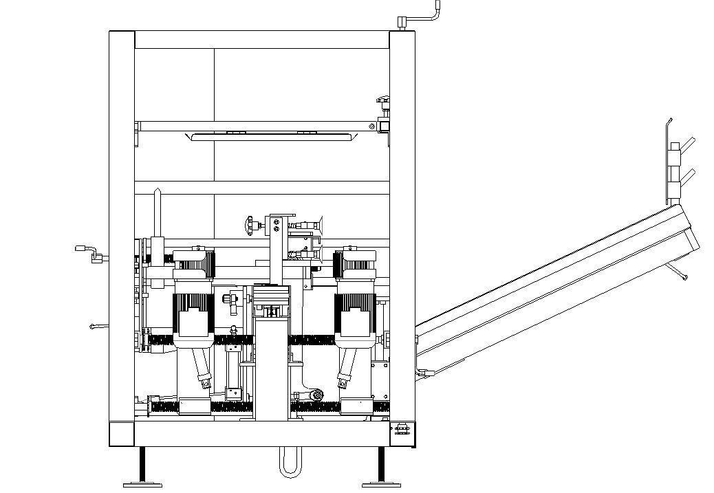 AUTOBOX formeuse de caisses - Plan d’implantation avec table de travail inclinée