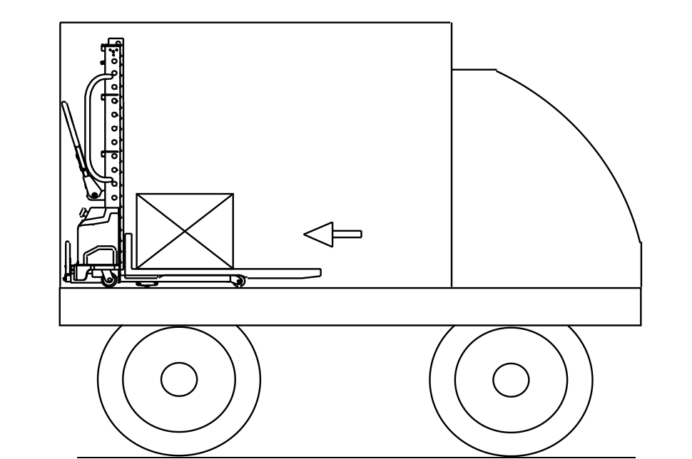 Instructions de sortie et d’utilisation du gerbeur électrique auto-élévateur