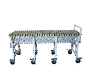 Convoyeur à rouleaux extensible en acier inoxydable