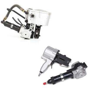 Cercleuse électrique portative TES PRO 12-16mm (1/2″-5/8″) pour feuillard PP/PET avec 2 batteries & chargeur