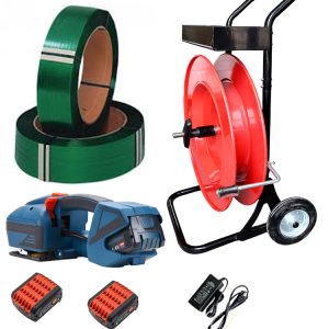 Ensemble de cerclage à batterie TES PRO 12-16 mm avec 2 batteries et chargeur